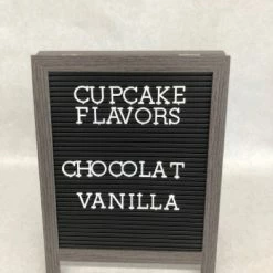 Something Blue DECOR Easel Size 2pc Plastic Gray/Black SIGNS