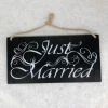 Something Blue Sign Wood Black & White Size 7" X 14" SIGNS DECOR
