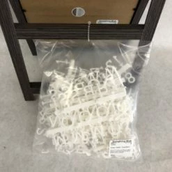 Something Blue DECOR Easel Size 2pc Plastic Gray/Black SIGNS