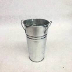 Something Blue DECOR Hobby Lobby Bucket Galvanized Silver Size 6.5" CONTAINER