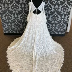 Something Blue Wilderly Bride F209 Size 26 Ivory And Nude Lace Off The Shoulder A-line WEDDING DRESSES