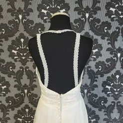 Something Blue Mori Lee Wedding Dress Tulle/Lace Ivory Size 4 A-line AS IS SMALL RUNS/STAIN