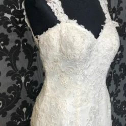 Something Blue Stella York SKYE 6146 Women's Wedding Dress Lace Ivory Size 12 Sheath 8 Something Blue Stella York SKYE 6146 Women's Wedding Dress Lace Ivory Size 12 Sheath