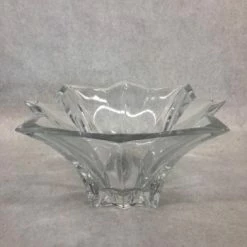 Something Blue DECOR 5" X 10" Clear Glass Bowl