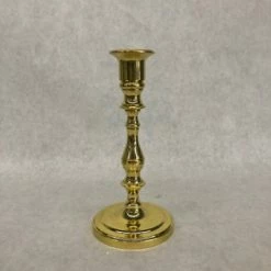 Something Blue Taper Candle Holder Size 7" Metal Brass CANDLES