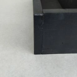 Something Blue Box Wood Black Size 4.5" X 6" X 18" WOOD DECOR