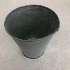 Something Blue Bucket Galvanized Silver Size 5.5"x5" CONTAINER