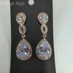 Something Blue NEW ARRIVALS Earrings Rhinestone Rose Gold