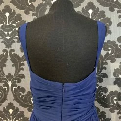 Something Blue Levkoff 1162 Formal Chiffon Marine Blue Size 28 FORMAL/MOTHER'S DRESSES