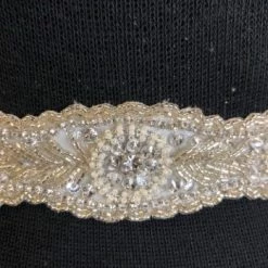 Something Blue BELTS Bel Aire BT038 Bentley Belt Rhinestone/pearl Size OS