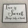 Something Blue DECOR Frame Glass White & Black Size 8" X 10" SIGNS