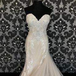 Something Blue WEDDING DRESSES Kenneth Winston KOURTNEY 1775 Women's Wedding Dress Lace Ivory/Champagne