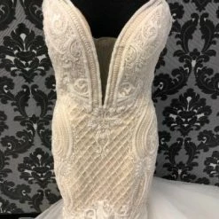 Something Blue WEDDING DRESSES Calla Blanche COLLIN 18115 Women's Wedding Dress Lace/Tulle Size 10 8 Something Blue WEDDING DRESSES Calla Blanche COLLIN 18115 Women's Wedding Dress Lace/Tulle Size 10