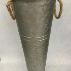 Something Blue DECOR Hobby Lobby Bucket Galvanized Silver Size 23.5" CONTAINER