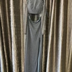 Something Blue PROM Size 4 Charcoal LAFEMME Beaded