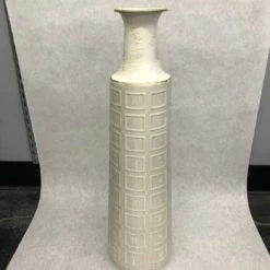 Something Blue DECOR Hobby Lobby Vase Metal White & Gold Size 21.25" VASES