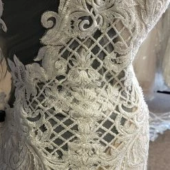 Something Blue Martina Liana ML1003CR Women's Wedding Dress Lace Ivory Size 12 WEDDING DRESSES