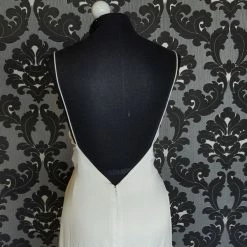 Something Blue WEDDING DRESSES La Perle LP2018 GWEN Wedding Dress Size 12 Silk Ivory Sleeveless Sheath