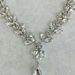 Something Blue Necklace Size Rhinestone Silver Necklace ACCESSORIES NEW ARRIVALS