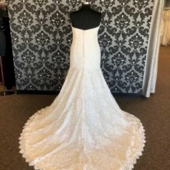 Something Blue WEDDING DRESSES Justine Alexander Size 22 Champange Sweetheart Sleeveless Lace Fit & Flare