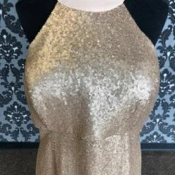 Something Blue BariJay Formal Sequin Gold Size 16 FORMAL DRESSES FORMAL/MOTHER'S DRESSES