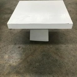 Something Blue Wedding Cake Stand Wood White Size 13"x13"x8" Cake Stand