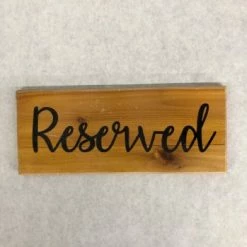 Something Blue Sign Wood/Vinyl Light Stain Size 11"x4.5" SIGNS