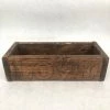 Something Blue Box Wood Dark Stain Size 12"x4.75"x3.5" WOOD DECOR