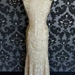 Something Blue FORMAL/MOTHER'S DRESSES Adrianna Papell Formal Size 14 Lace Nude