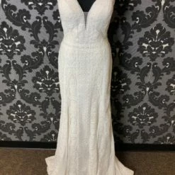 Something Blue WEDDING DRESSES Wilderly Bride 19489 Women's Wedding Dress Chiffon/Lace Ivory