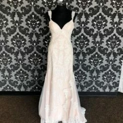 Something Blue WEDDING DRESSES Stella York 6371 SHANNON Wedding Dress Lace Ivory Size 10 Sheath