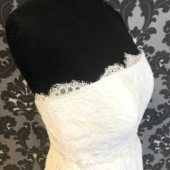 Something Blue Sweetheart 1103 Wedding Dress Lace/Chiffon Ivory Size 6 A-line 9 Something Blue Sweetheart 1103 Wedding Dress Lace/Chiffon Ivory Size 6 A-line