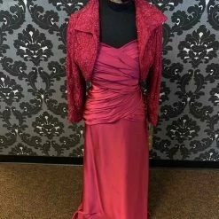 Something Blue FORMAL/MOTHER'S DRESSES Jade Couture K3339 Formal Satin Scarlett Size 16 FORMAL DRESSES