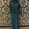 Something Blue FORMAL/MOTHER'S DRESSES Jakara Women's Formal Chiffon Teal Size 12