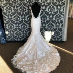 Something Blue WEDDING DRESSES Casablanca 2382 KARLEE Women's Wedding Dress Lace Blush/ivory 12 Something Blue WEDDING DRESSES Casablanca 2382 KARLEE Women's Wedding Dress Lace Blush/ivory