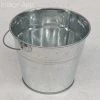 Something Blue Bucket Galvanized Silver Size 4"x5" CONTAINER