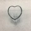 Something Blue Wedding DECOR Vase Glass Clear Size 6.25" Heart Shape VASES