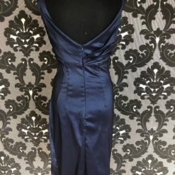 Something Blue Social Occasions 28872 Women's MOB Taffeta Navy Size 8 Cocktail