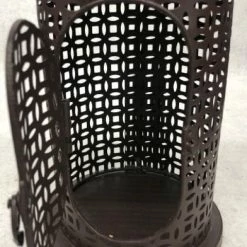 Something Blue Lantern Metal Brown Size 14.5"x6.5" LANTERNS/BIRDCAGES DECOR