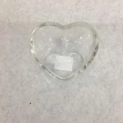 Something Blue Wedding Vase Glass Clear Size 4" Heart Shape VASES DECOR