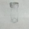 Something Blue DECOR Cylinder Vase Size 8.5 Glass/Rhinestone Silver/Clear Cylinder VASES