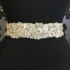 Allure Bridal 4810 Women's Belt Organza Ivory/Silver Size XL BELTS