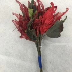 Something Blue Wedding Poinsettias Glitter Red Size 4ct FLORAL