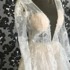 Something Blue Calla Blanche CALISTA 18231 Women's Wedding Dress Lace Ivory/Nude A-line WEDDING DRESSES 8 Something Blue Calla Blanche CALISTA 18231 Women's Wedding Dress Lace Ivory/Nude A-line WEDDING DRESSES