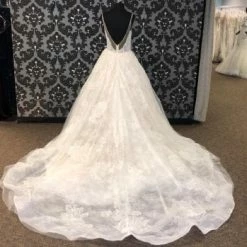 Something Blue Calla Blanche CORINTHE 18114 Women's Wedding Dress Lace Ivory Size 12