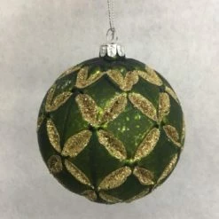 Something Blue Wedding Sullivan's Gold Ball Ornament